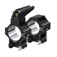 Кольца Discovery 34мм усиленные высокие (7075) с планкой и уровнем под Picatinny Кольца Discovery 34мм усиленные высокие (7075) с планкой и уровнем под Picatinny