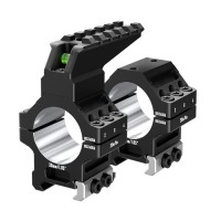 Кольца Discovery 30мм усиленные средние (7075) с планкой и уровнем под Picatinny Кольца Discovery 30мм усиленные средние (7075) с планкой и уровнем под Picatinny