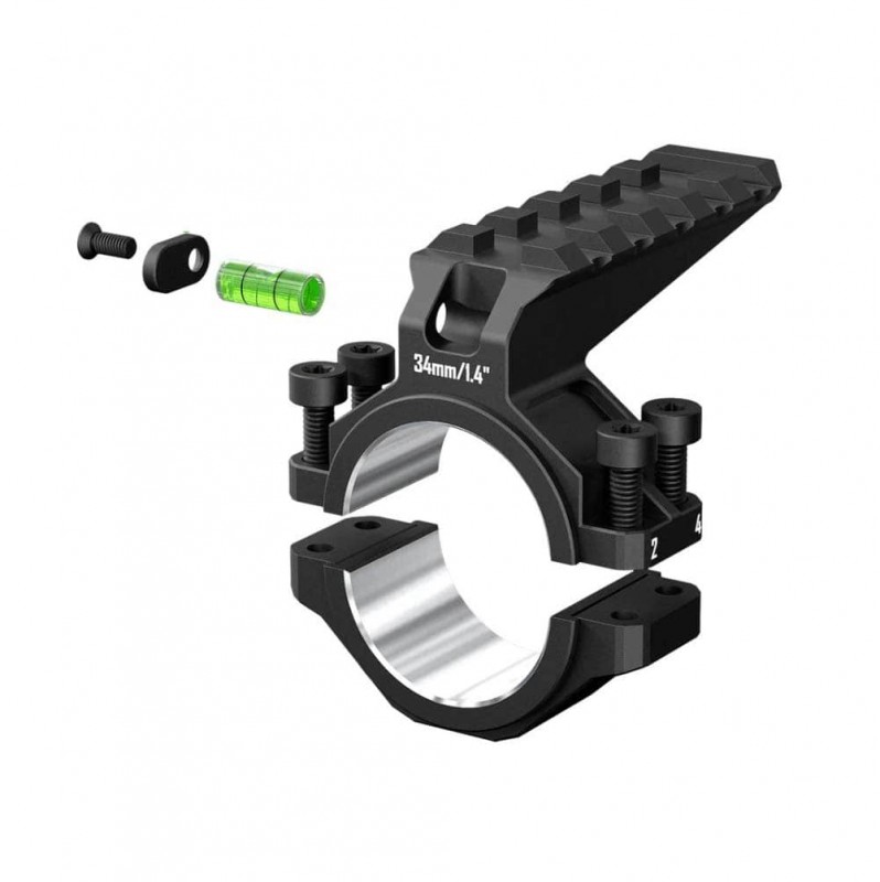 Уровень пузырьковый кольцевой с верхней планкой Discovery, на трубу 30 / 34 мм в интернет-магазине Optics Trade Уровень пузырьковый кольцевой с верхней планкой Discovery, на трубу 30 / 34 мм