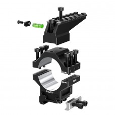 Кольца Discovery 34мм усиленные высокие (7075) с планкой и уровнем под Picatinny Кольца Discovery 34мм усиленные высокие (7075) с планкой и уровнем под Picatinny