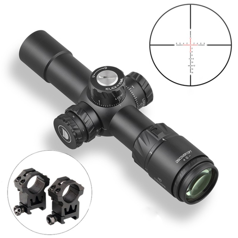 Оптический прицел Discovery HD 2-12X24SFIR FFP FW30 в интернет-магазине Optics Trade Оптический прицел Discovery HD 2-12X24SFIR FFP FW30