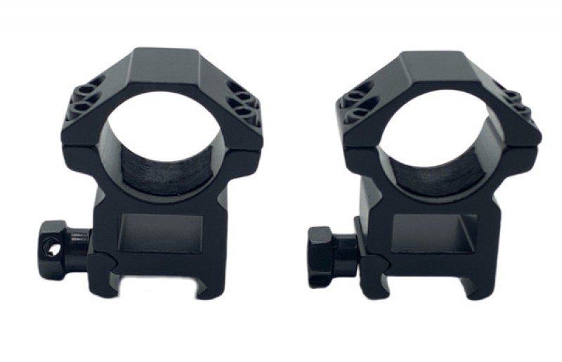 Кольца Discovery 25мм на weaver высокие в пластиковом кейсе в интернет-магазине Optics Trade Кольца Discovery 25мм на weaver высокие в пластиковом кейсе