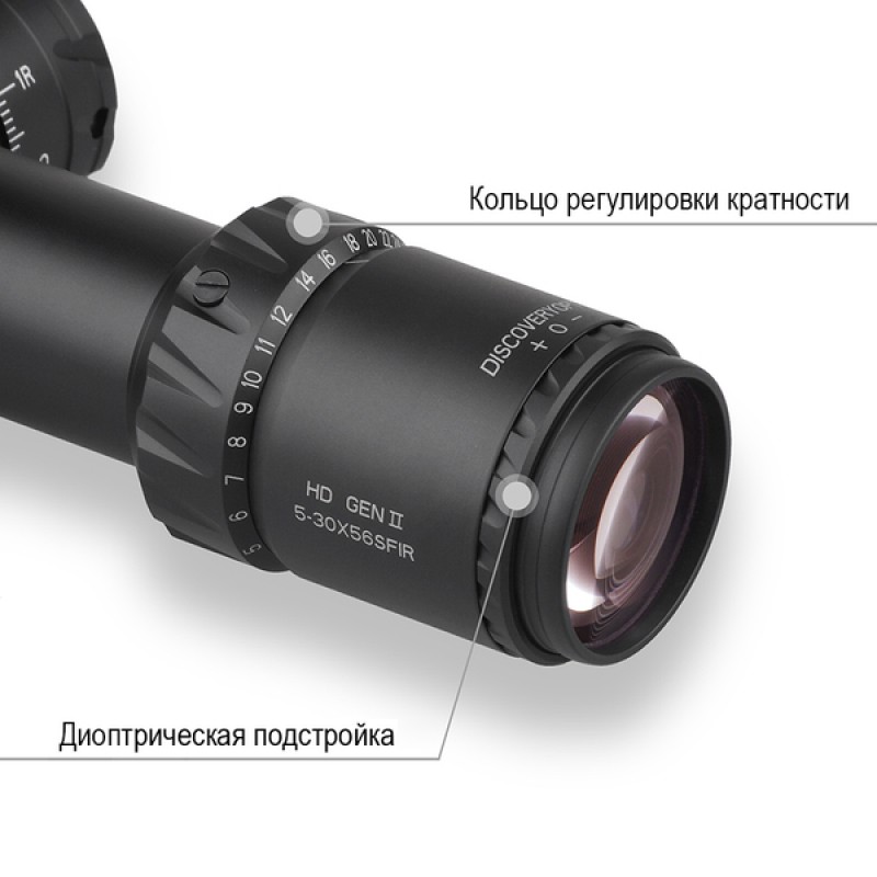 Оптический прицел Discovery HD GEN2 5-30X56SFIR Lock FW34 в интернет-магазине Optics Trade Оптический прицел Discovery HD GEN2 5-30X56SFIR Lock FW34