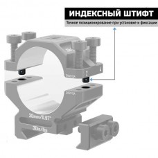 Кольца Discovery 30мм низкие под Picatinny (7075) Кольца Discovery 30мм низкие под Picatinny (7075)