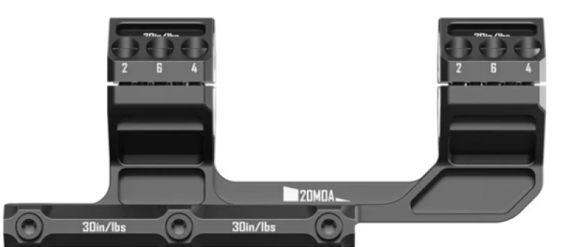 Моноблок Discovery с наклоном 20МОА на базу пикатини у 30мм (усиленные 3 винта) в интернет-магазине Optics Trade Моноблок Discovery с наклоном 20МОА на базу пикатини у 30мм (усиленные 3 винта)