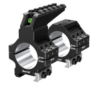 Кольца Discovery 30мм усиленные низкие (7075) с планкой и уровнем под Picatinny Кольца Discovery 30мм усиленные низкие (7075) с планкой и уровнем под Picatinny