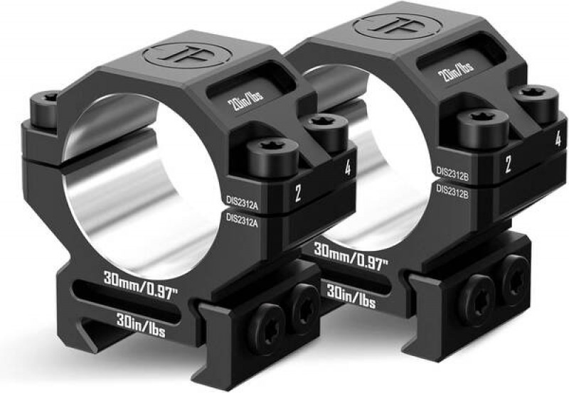 Кольца Discovery 30мм низкие под Picatinny (7075) в интернет-магазине Optics Trade Кольца Discovery 30мм низкие под Picatinny (7075)