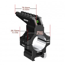 Кольца Discovery 30мм усиленные средние (7075) с планкой и уровнем под Picatinny Кольца Discovery 30мм усиленные средние (7075) с планкой и уровнем под Picatinny