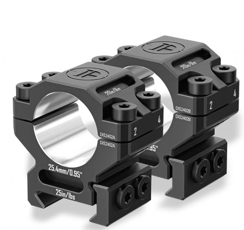 Кольца Discovery 25мм низкие под Picatinny (6061) в интернет-магазине Optics Trade Кольца Discovery 25мм низкие под Picatinny (6061)
