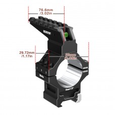 Кольца Discovery 34мм усиленные высокие (7075) с планкой и уровнем под Picatinny Кольца Discovery 34мм усиленные высокие (7075) с планкой и уровнем под Picatinny