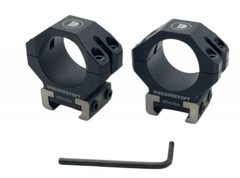 Кольца Discovery 30мм низкие Titanium (12,5мм) под Picatinny в интернет-магазине Optics Trade Кольца Discovery 30мм низкие Titanium (12,5мм) под Picatinny