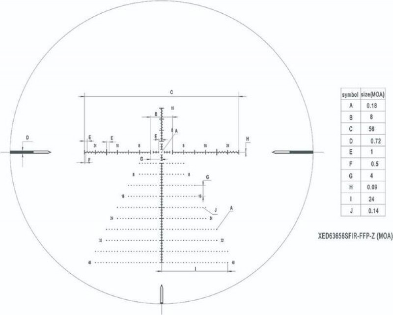 Оптический прицел Discovery XED 6-36X56SFIR FFP-Z MOA в интернет-магазине Optics Trade Оптический прицел Discovery XED 6-36X56SFIR FFP-Z MOA