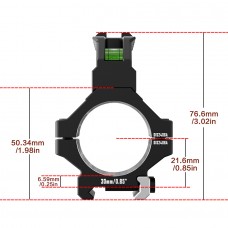 Кольца Discovery 30мм усиленные низкие (7075) с планкой и уровнем под Picatinny Кольца Discovery 30мм усиленные низкие (7075) с планкой и уровнем под Picatinny