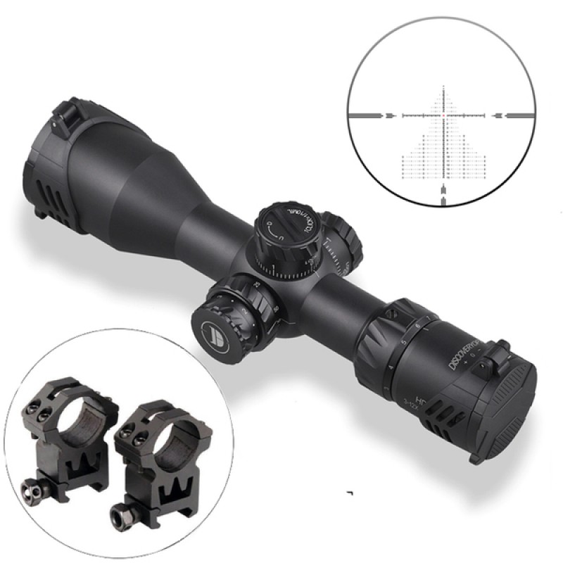 Оптический прицел Discovery HD 3-12X44SFIR FFP FW30 в интернет-магазине Optics Trade Оптический прицел Discovery HD 3-12X44SFIR FFP FW30