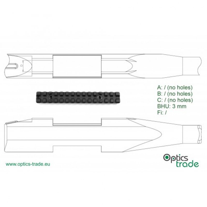 Планка Contessa Weaver/Picatinny для CZ 452, 455 (10 MOA)