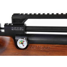 Пневматическая винтовка Hatsan Flashpup-W QE (дерево, PCP, модератор, 3 Дж) 5,5 мм