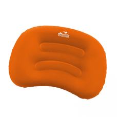 Подушка надувная Tramp под голову (дорожная) (оранжевый/серый)