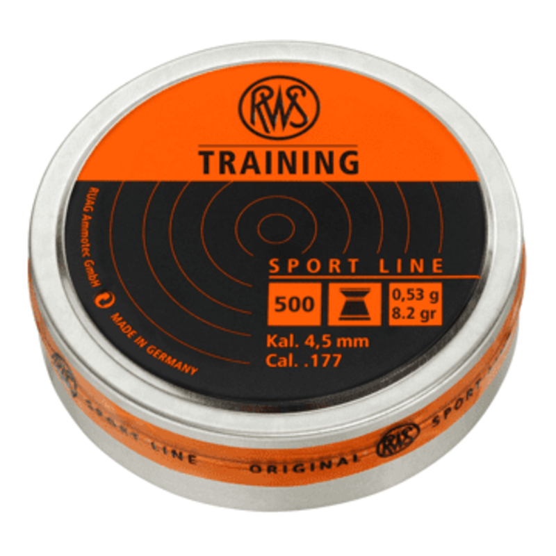 Пульки RWS Training, 0.53 г, 4.5 мм, 500 шт