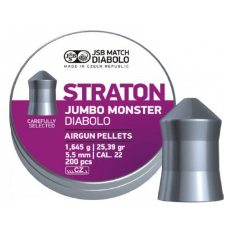 Пульки JSB Diabolo Straton Jumbo Monster, 1.645 г, 5.5 мм, 200 шт