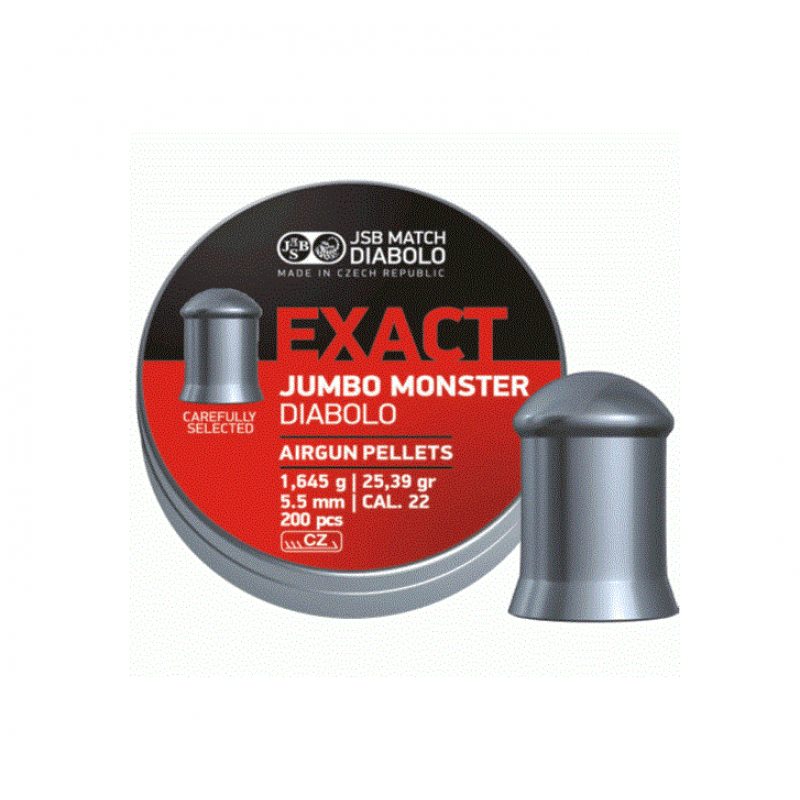 Пульки JSB Exact Jumbo Monster (redesigned), 1.645 г, 5.5 мм, 200 шт