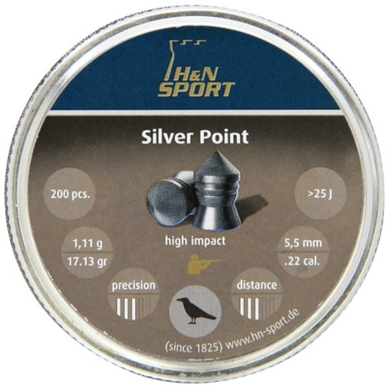 Пульки HN Silver Point, 1.11 г, 5.5 мм, 200 шт