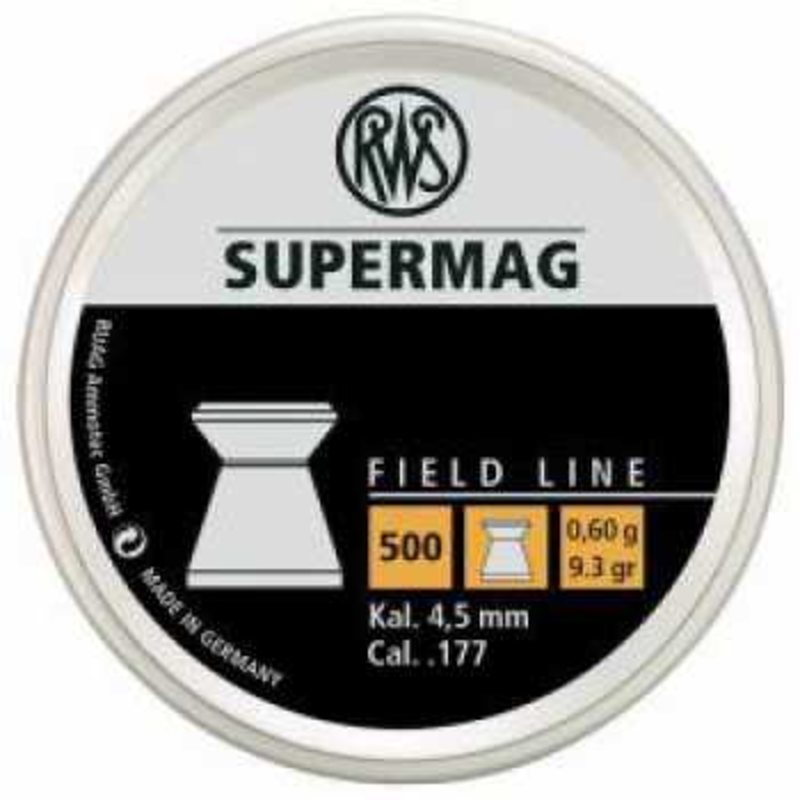 Пульки RWS Supermag, 0.6 г, 4.5 мм, 500 шт