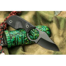 Шейный нож Amigo X AUS-8 BT Black handle