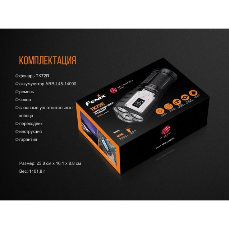 Фонарь FENIX CREE XHP70 TK72R