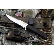 Тактический нож Alpha AUS-8 Satin Serrated