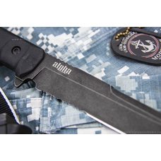 Тактический нож Alpha D2 Stonewash Serrated