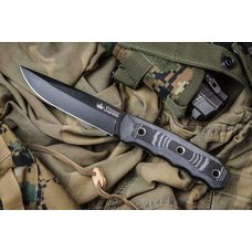 Туристический нож Echo AUS-8 Black Titanium