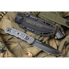 Туристический нож Echo AUS-8 Black Titanium