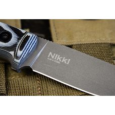 Туристический нож Nikki AUS-8 TacWash G10 Кожа