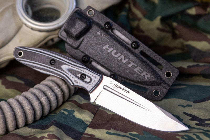 Туристичеcкий нож CityHunter AUS-8 Stonewash G10