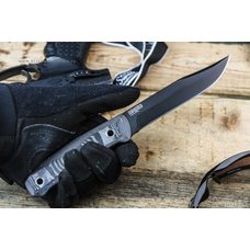 Туристический нож Enzo AUS-8 Black Titanium