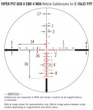 Оптический прицел Vortex Viper PST GEN II 2-10x32 FFP (MOA) EBR-4