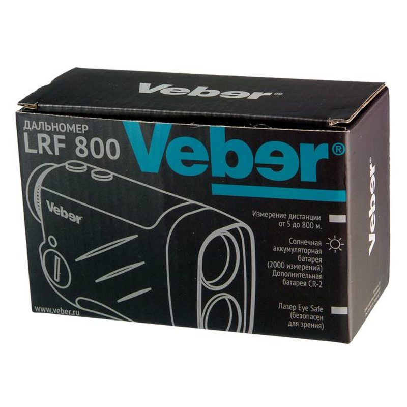 Лазерный дальномер Veber LRF800 6х25 черный
