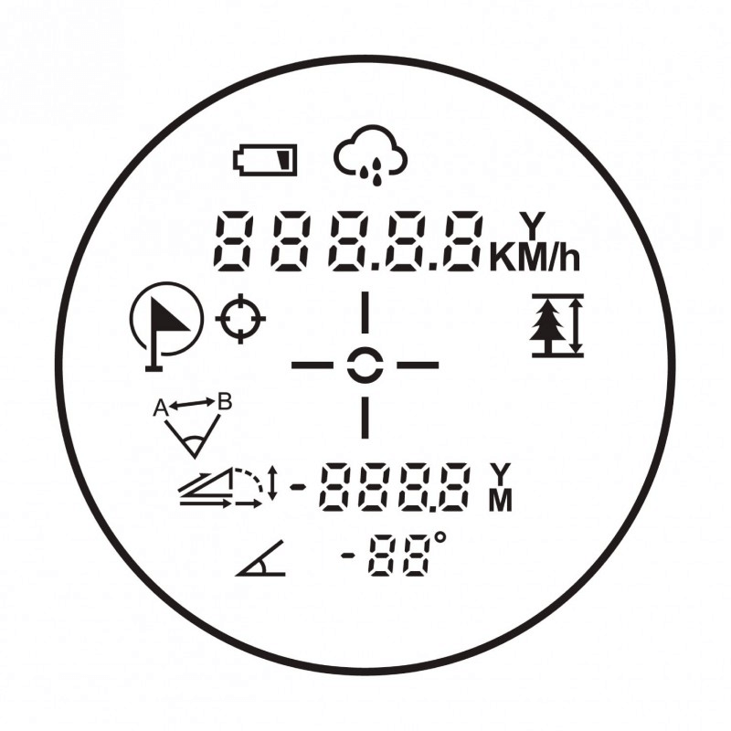 Интерфейс бинокля Veber Winger 6х22 RF1000 Интерфейс бинокля Veber Winger 6х22 RF1000