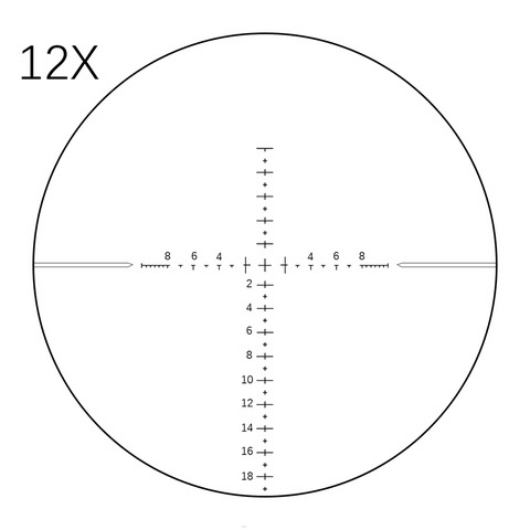 Прицельная сетка Veber Black Russian 3-12x42 SF FFP RG Прицельная сетка Veber Black Russian 3-12x42 SF FFP RG