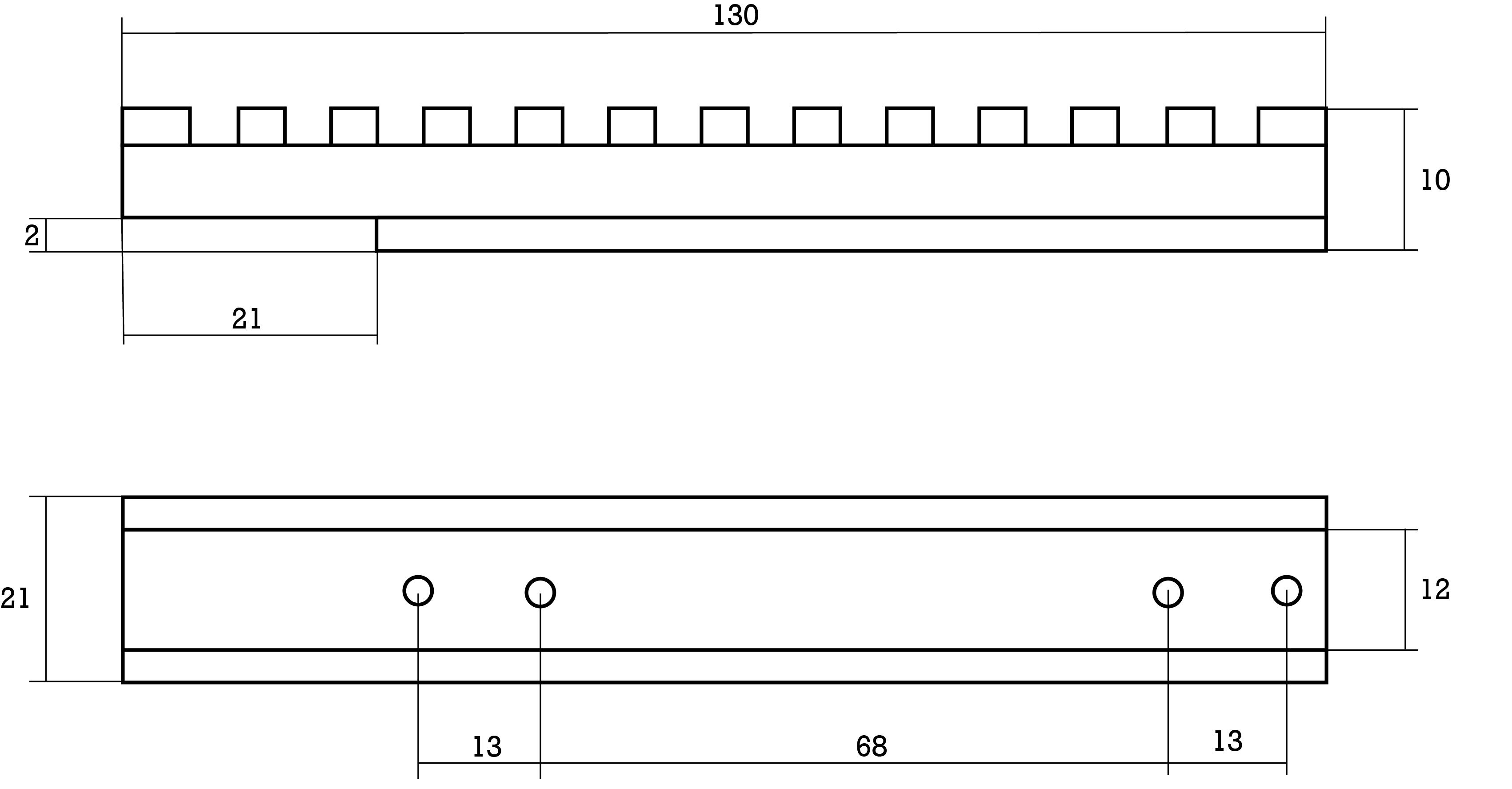 Планка Бизон на BERGARA BMR, Cal.22LR, Picatinny L-130 мм, 30 моа