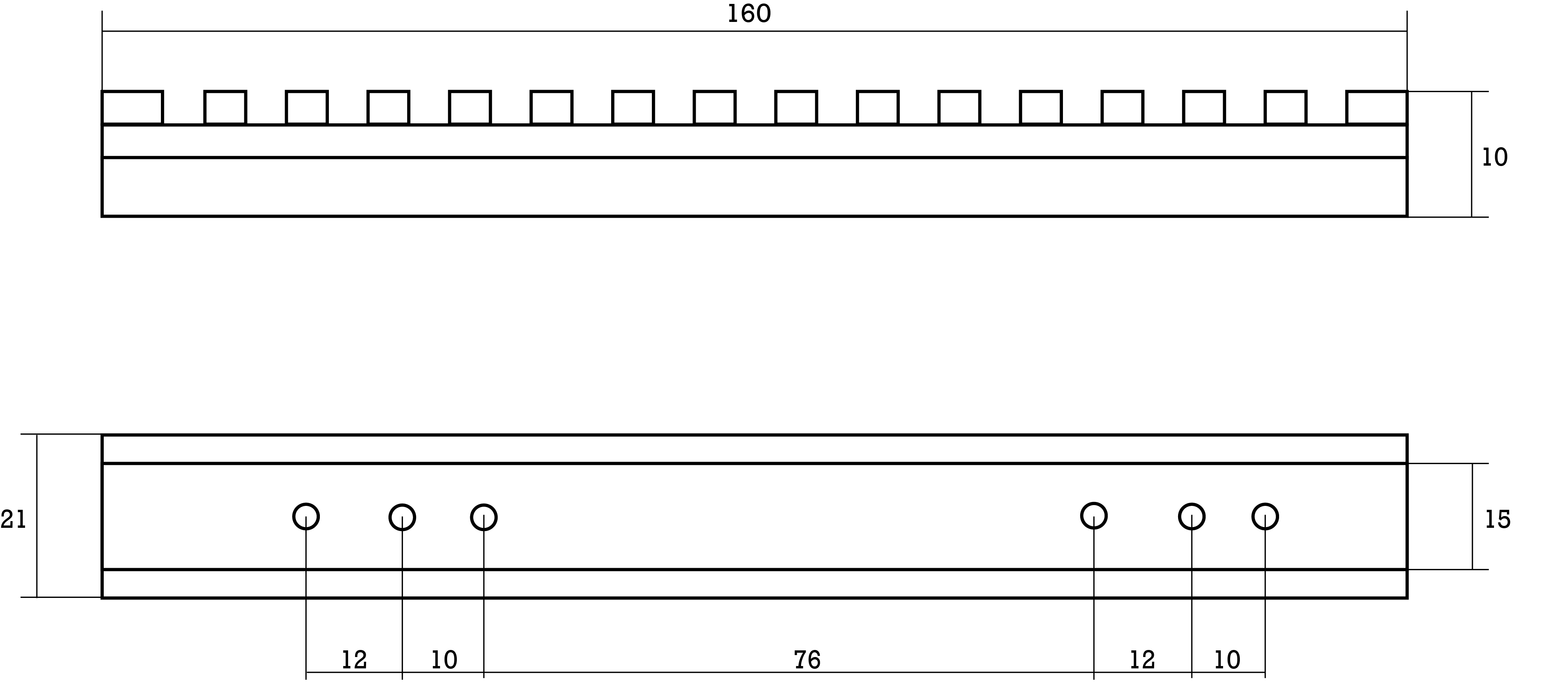 Планка Бизон на Mannlicher CL II, Е-76 мм, Picatinny L-160 мм, 0 моа