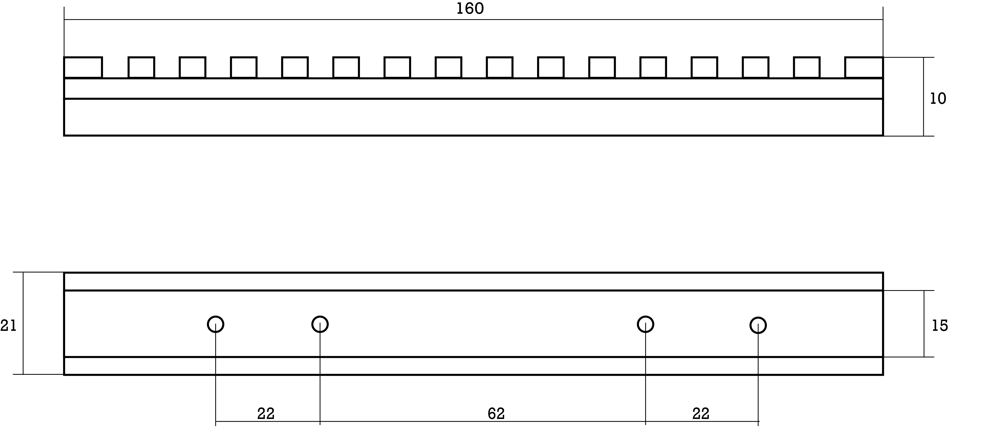 Планка Бизон на Mannlicher SBS 96 CLASSIC, Е-62 мм, Picatinny L-160 мм, 0 моа