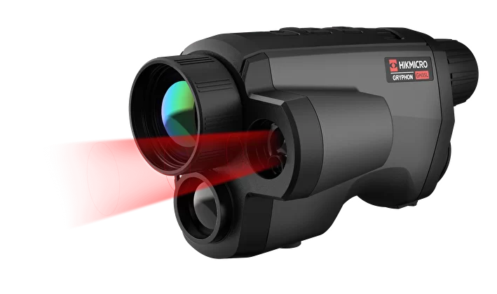 Hikmicro Gryphon GQ35L аң аулауға арналған тепловизордағы кіріктірілген қашықтық өлшегіш