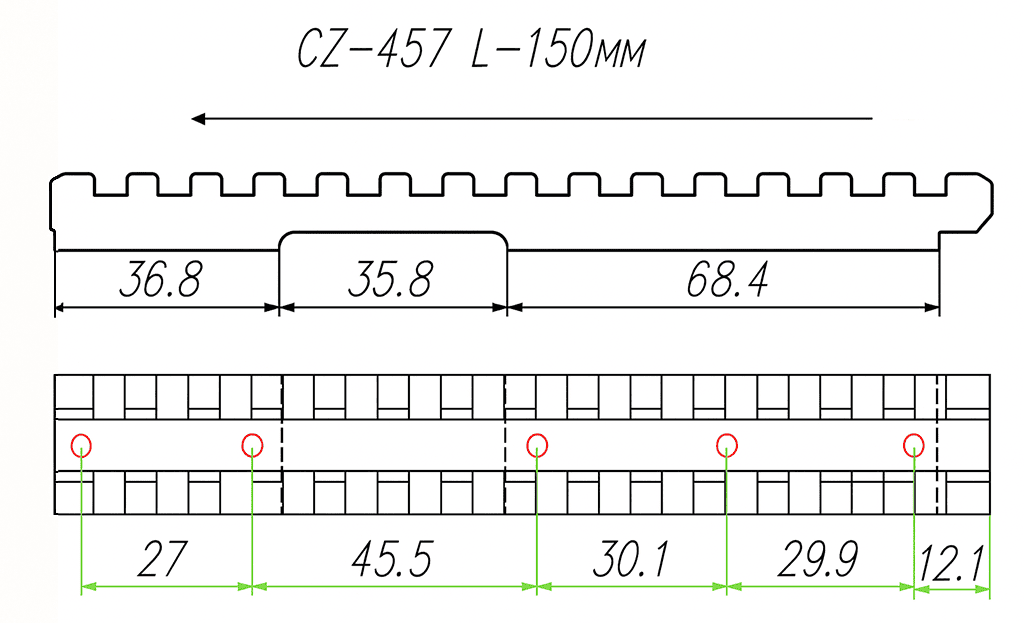 Схема кронштейна