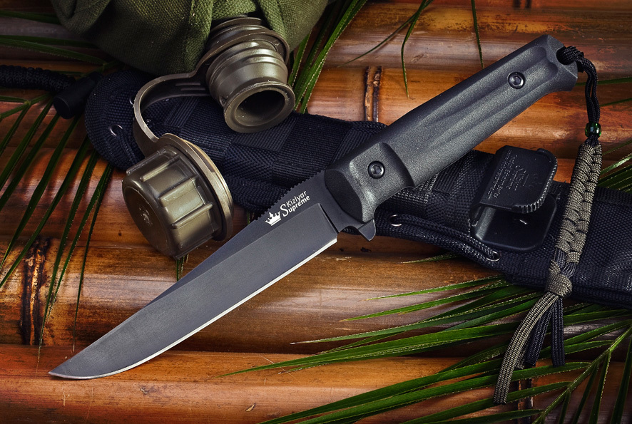Тактический нож Croc AUS-8 Black купить в Москве по низкой цене ...